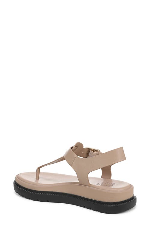 Naturalizer Alyssa T-strap Platform Sandal In Tan
