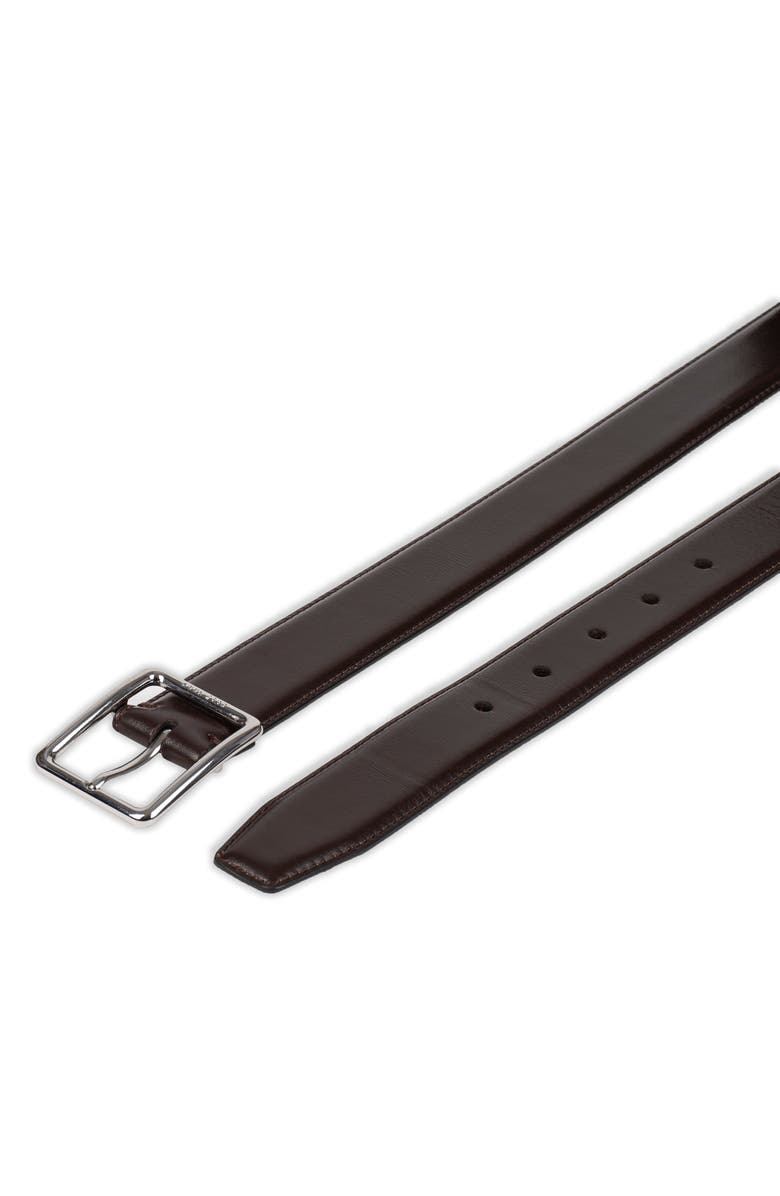 Cole Haan Center Bar Leather Belt, Alternate, color, Brown