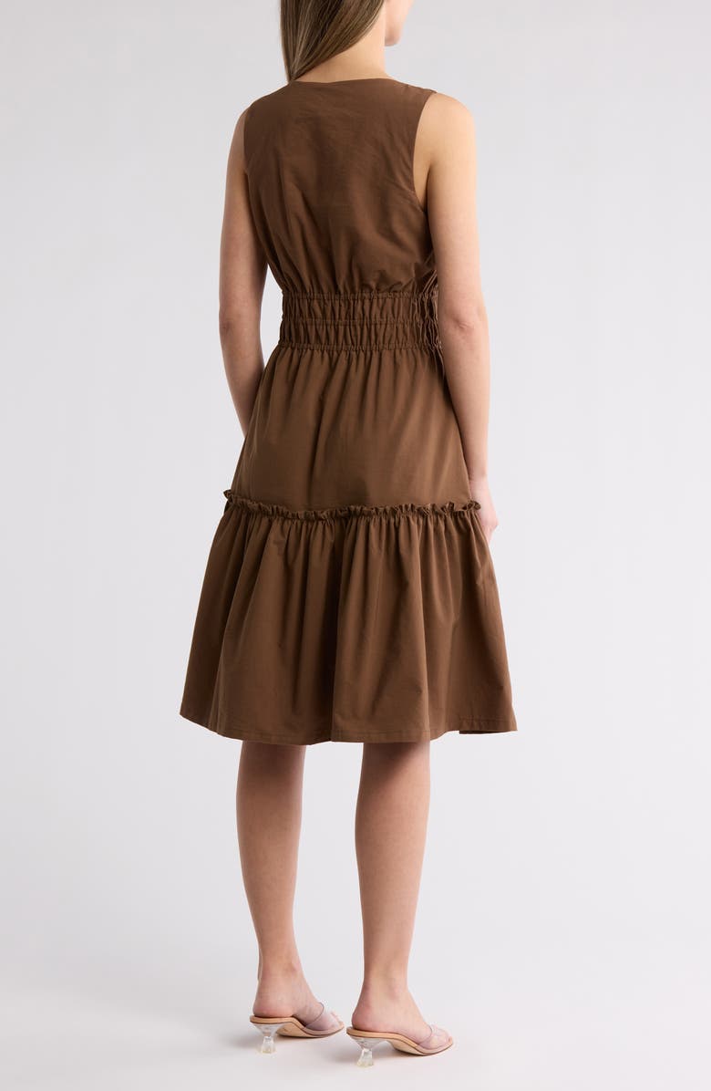 Sleeveless Tiered Cotton Dress