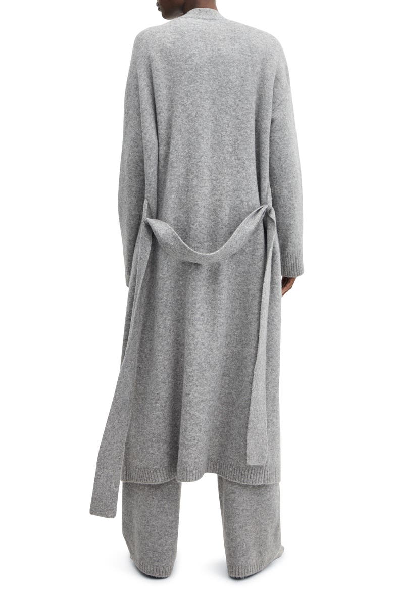 Long Tie Belt Cardigan, Alternate, color, GREY