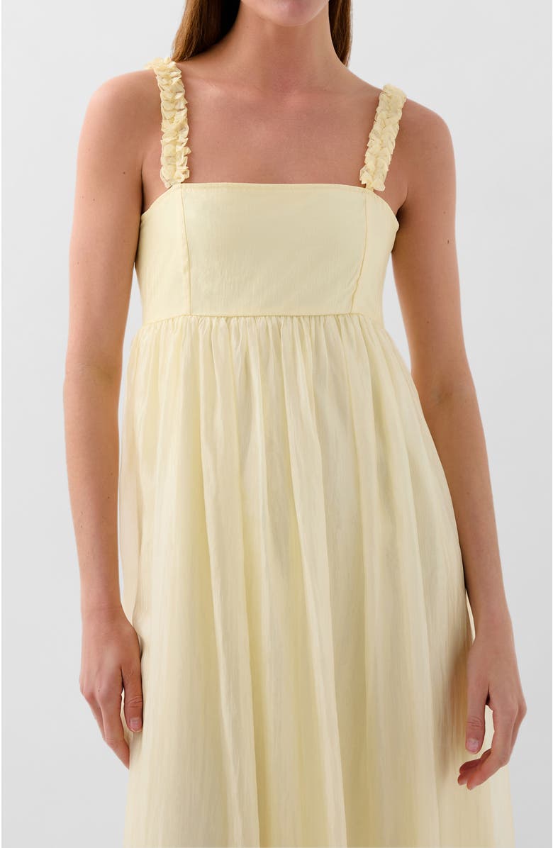 Scalpers Cute Gather Dress, Alternate, color, Lightyellow