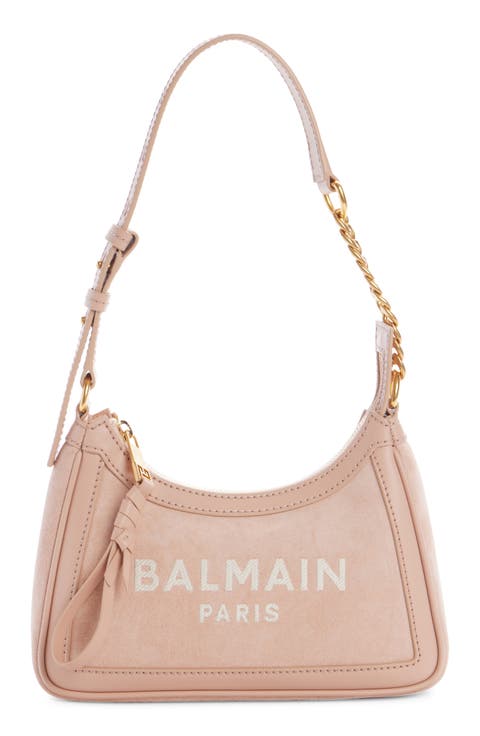 B-Army Suede & Leather Hobo Bag