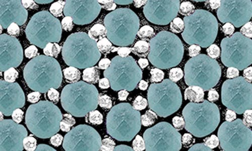 Samuel B. Sterling Silver Aquamarine Pavé Clover Necklace In Aquamarine
