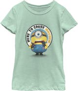 Minions & Monsters Girl's Minions & Monsters Here To Cause Mayhem Graphic T-Shirt
