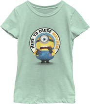 Minions & Monsters Girls Minions & Monsters Here To Cause Mayhem T Shirt