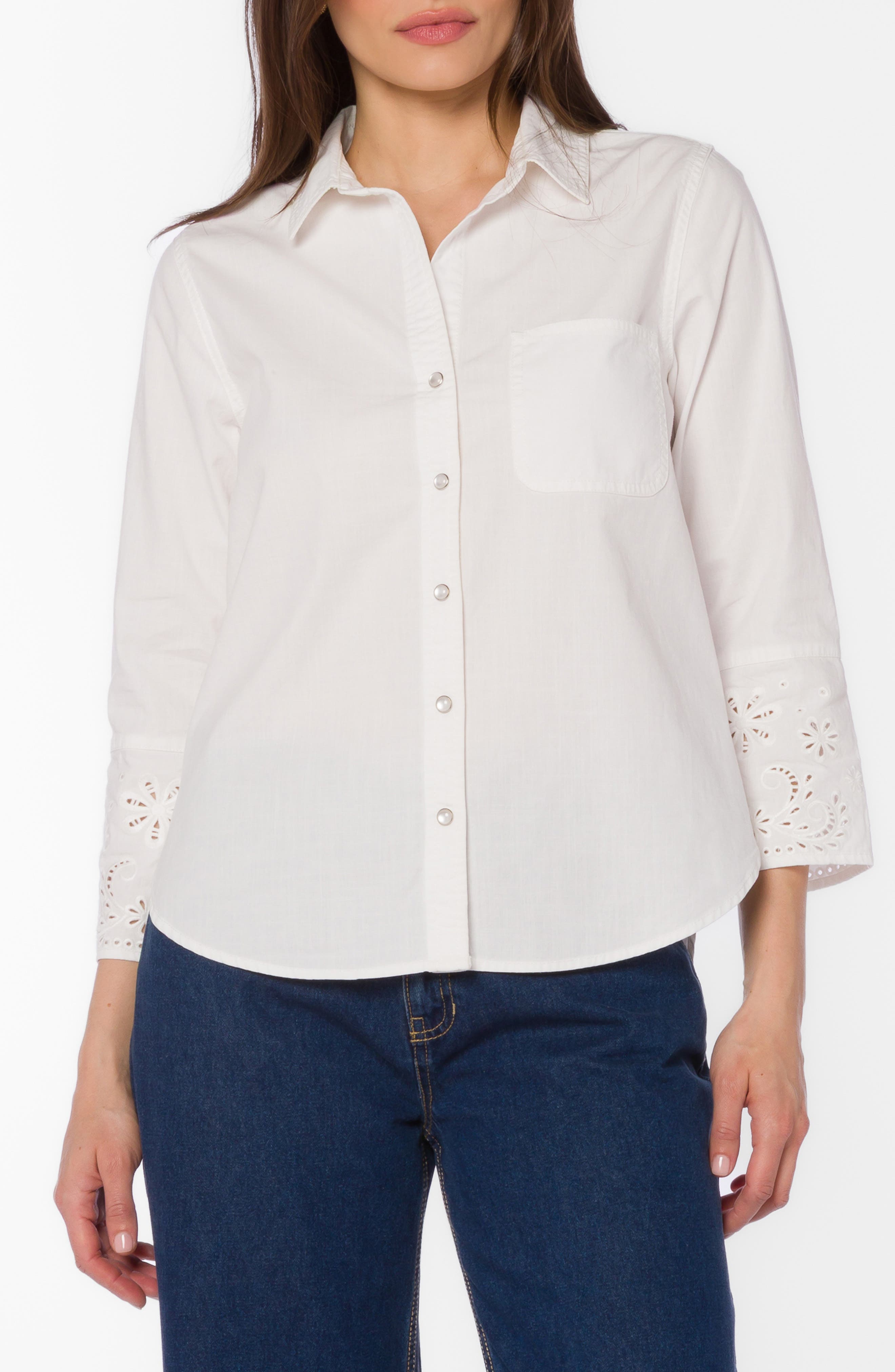 VELVET HEART Blake Cotton Button-Up Shirt