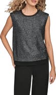Donna Karan New York Metallic Sleeveless Top