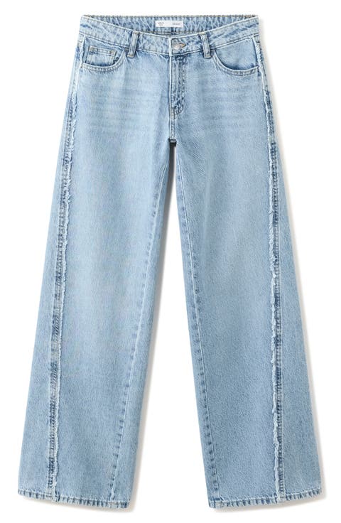Low Rise Wide Leg Jeans