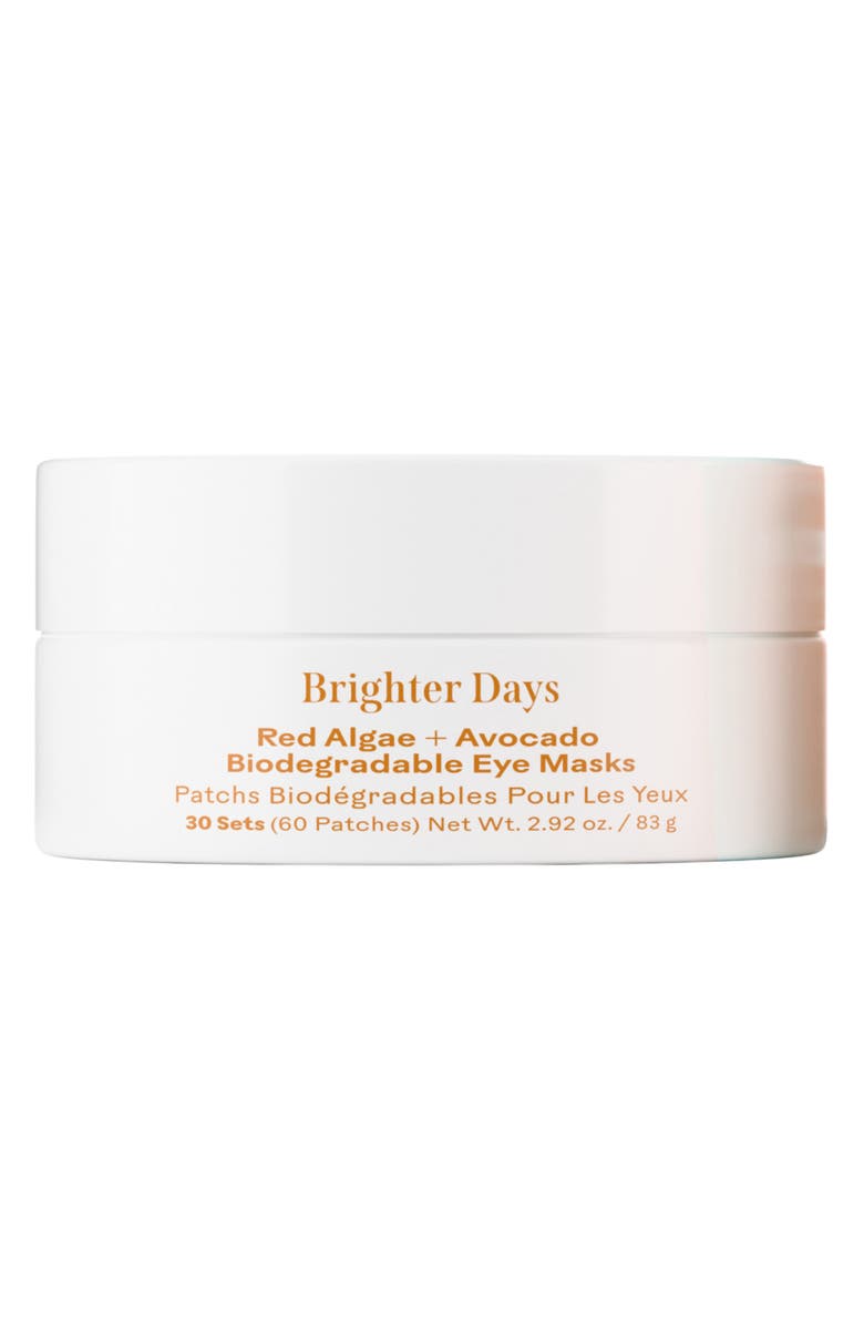 Three Ships Brighter Days<sup>™</sup> Red Algae + Avocado Biodegradable Eye Masks - 30 Masks, Main, color, 