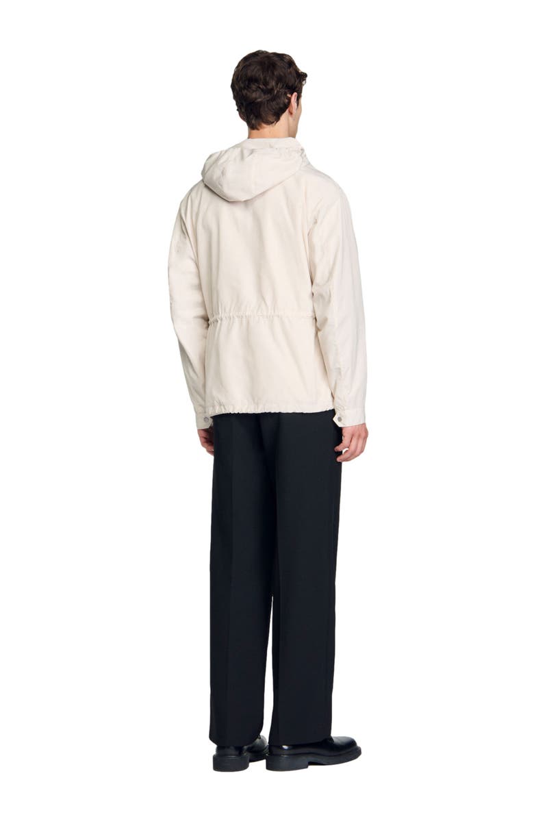 SANDRO Hooded windbreaker, Alternate, color, 