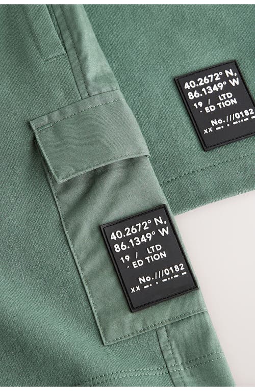 Next Kids' Utility Cotton T-shirt & Shorts Set In Green