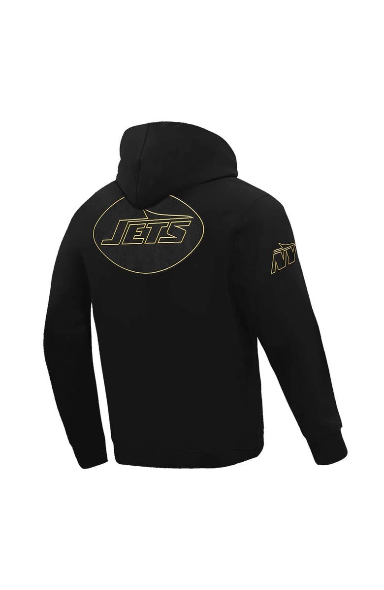 PRO STANDARD Men's Pro Standard Black New York Jets Classic Chenille Pullover Hoodie, Alternate, color, Black