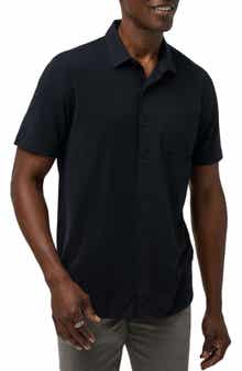 TravisMathew Sands of Time Short Sleeve Stretch Button-Up Shirt