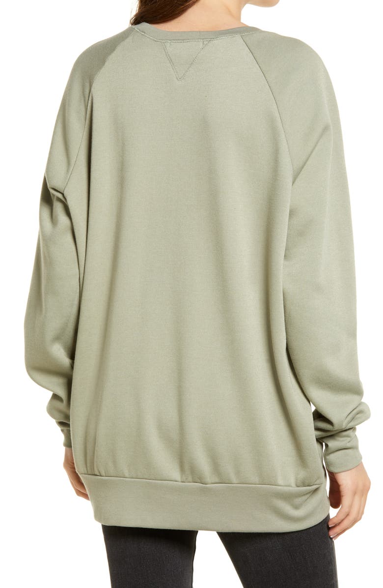 Treasure & Bond Crewneck Tunic Sweatshirt, Alternate, color, 