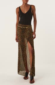 ViX Paula Hermanny Tammy Sheer Cover-Up Maxi Skirt