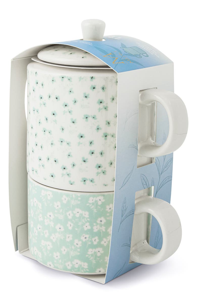 MEDICI 2-Piece Tea for One Set, Alternate, color, Blue Floral