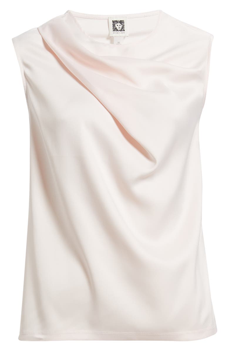 Anne Klein Asymmetric Sleeveless Cowl Neck Top, Alternate, color, Soft Blossom