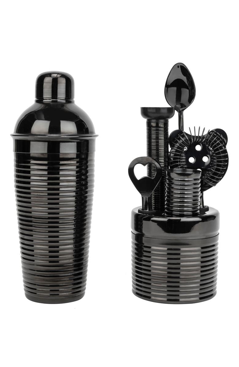 FRENCH HOME 7-Piece Cocktail Bar Set, Alternate, color, Black