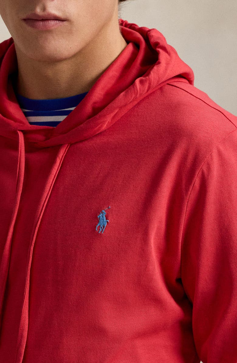 Polo Ralph Lauren Jersey Long Sleeve Hooded T-Shirt, Alternate, color,