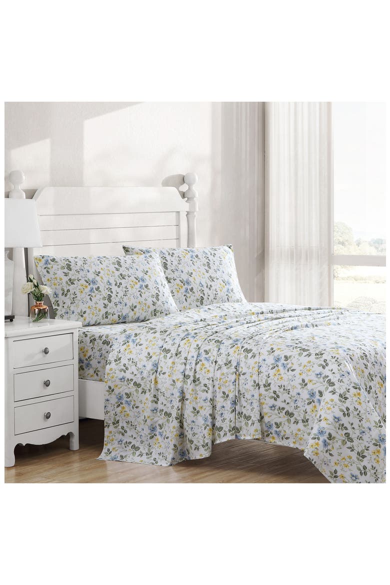 Meadow Floral Quilt & Sham Set, Alternate, color, SUNBLUE