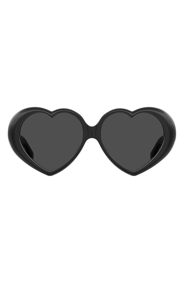 Moschino 57mm Heart Sunglasses, Main, color, 
