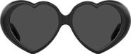Moschino 57mm Heart Sunglasses