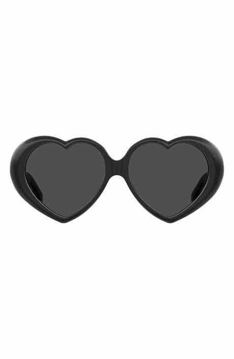 Moschino 57mm Heart Sunglasses