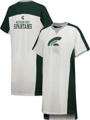 G-III 4HER BY CARL BANKS Women's G-III 4Her by Carl Banks White Michigan State Spartans Home Run T-Shirt Dress