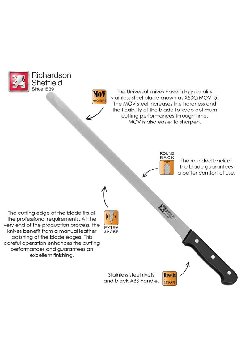 Universal 16-Inch Kebab Knife, Alternate, color, Silver