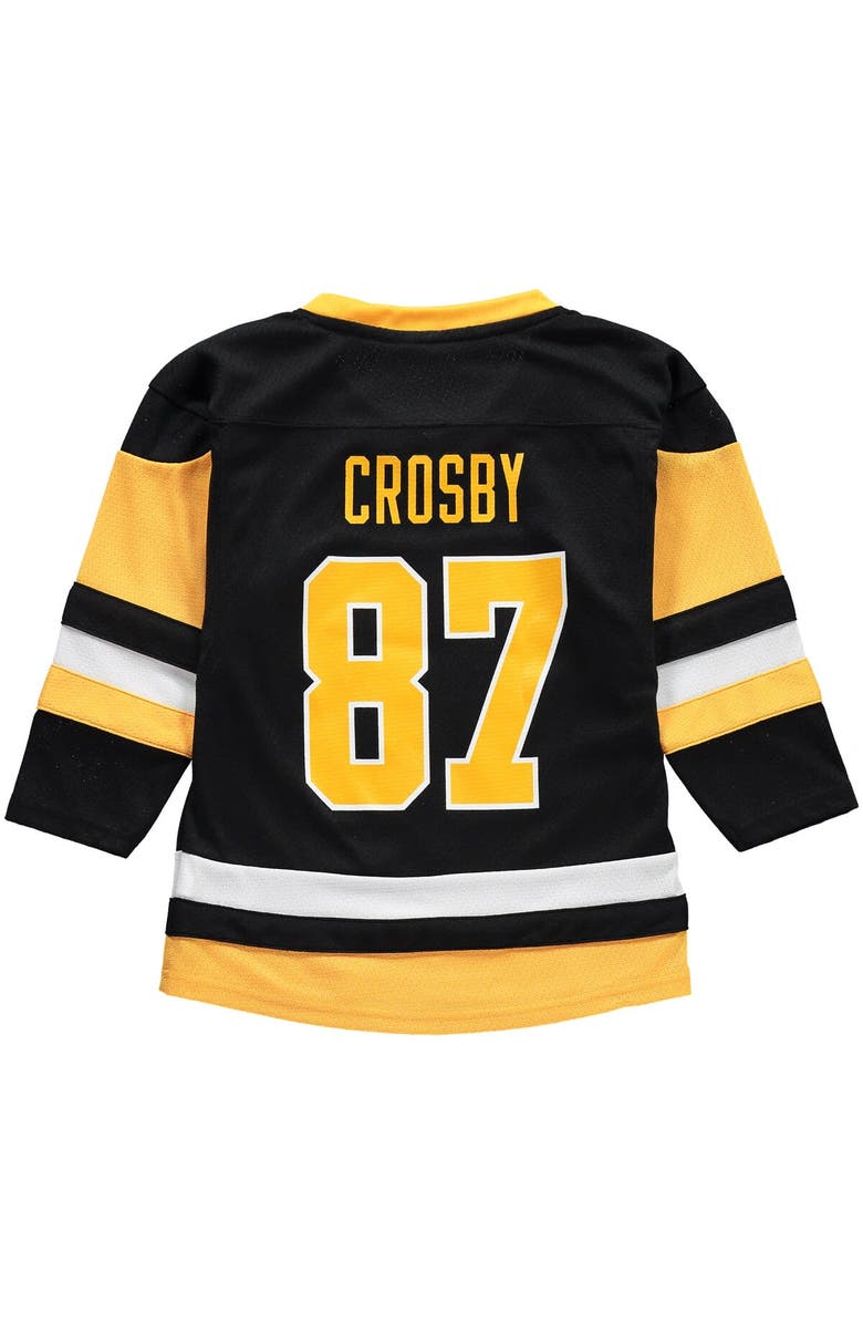 Outerstuff Preschool Sidney Crosby Black Pittsburgh Penguins Replica Player Jersey, Alternate, color, 
