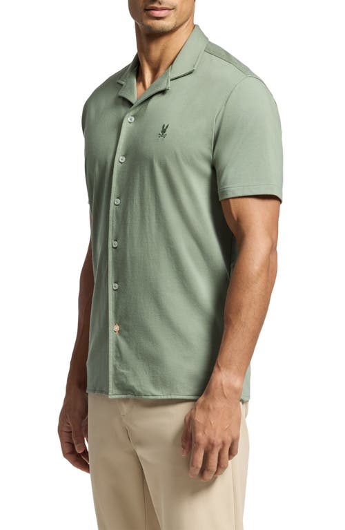 Psycho Bunny Bryan Pima Cotton Blend Camp Shirt