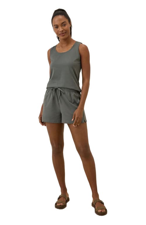 Pact Organic Cotton Cool Stretch Lounge Short In Gray