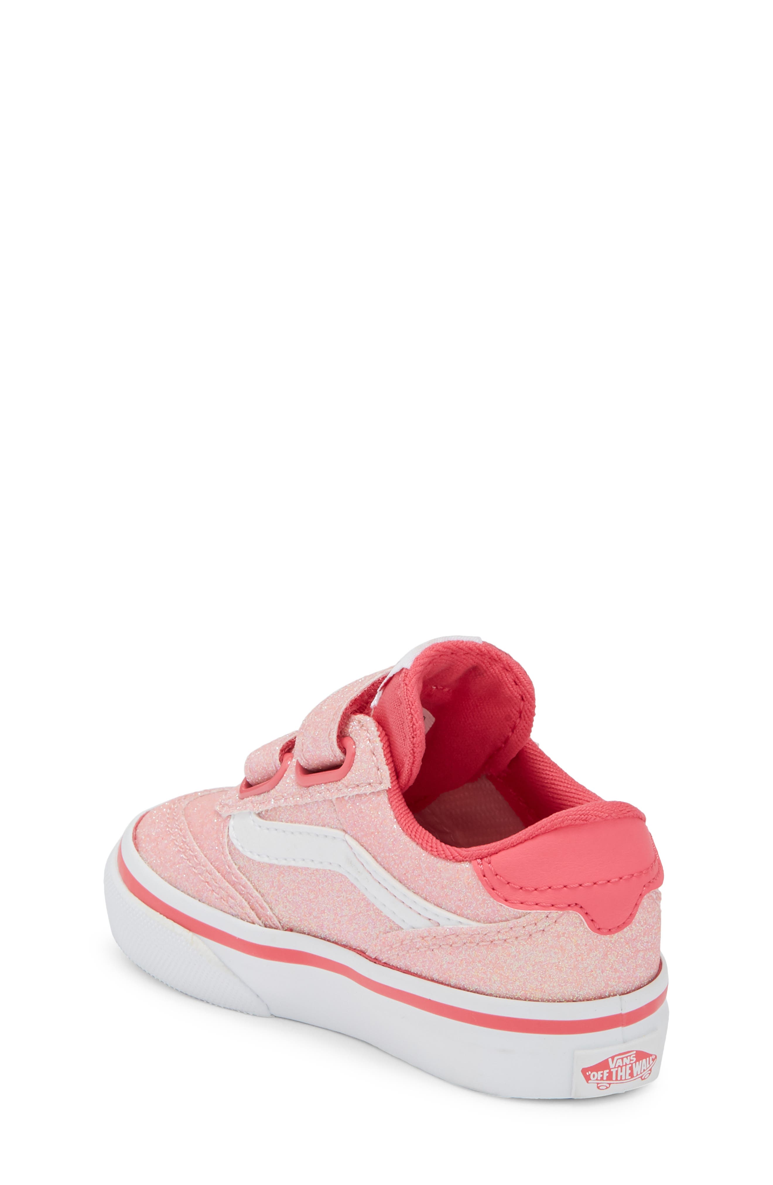 Vans Kids' Brooklyn Sneaker, Alternate, color, Glitter Candied Pink
