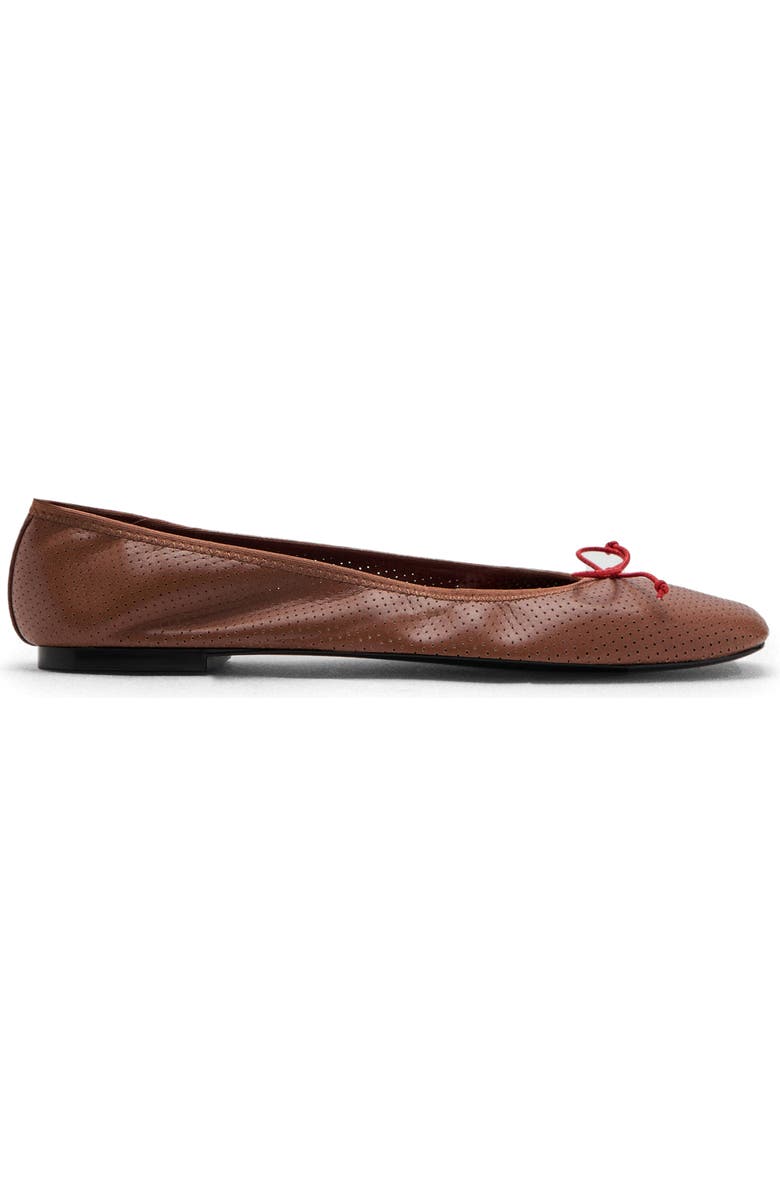 MANGO Perforated Ballet Flat, Alternate, color,