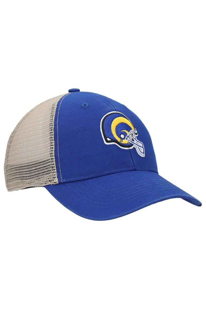 Men's '47 Royal/Natural Los Angeles Rams Flagship MVP Snapback Hat, Alternate, color, Royal