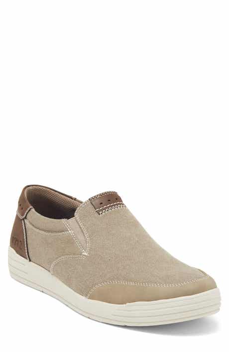 NUNN BUSH Kore City Walk Canvas Moc Toe Slip-On Sneaker - Wide Width Available