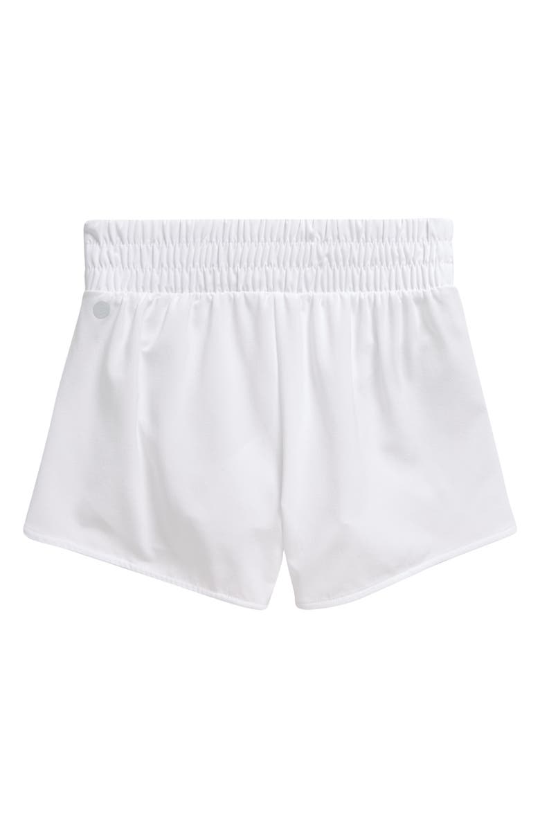 Zella Girl Kids' On Your Mark Shorts, Alternate, color, White