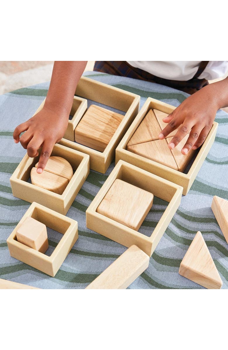 Kaplan Early Learning Company Discovery Squares - Natural - 6 Pieces, Alternate, color, Beige