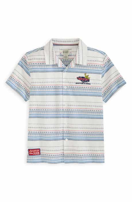 Scotch & Soda Kids' Dobby Camp Shirt