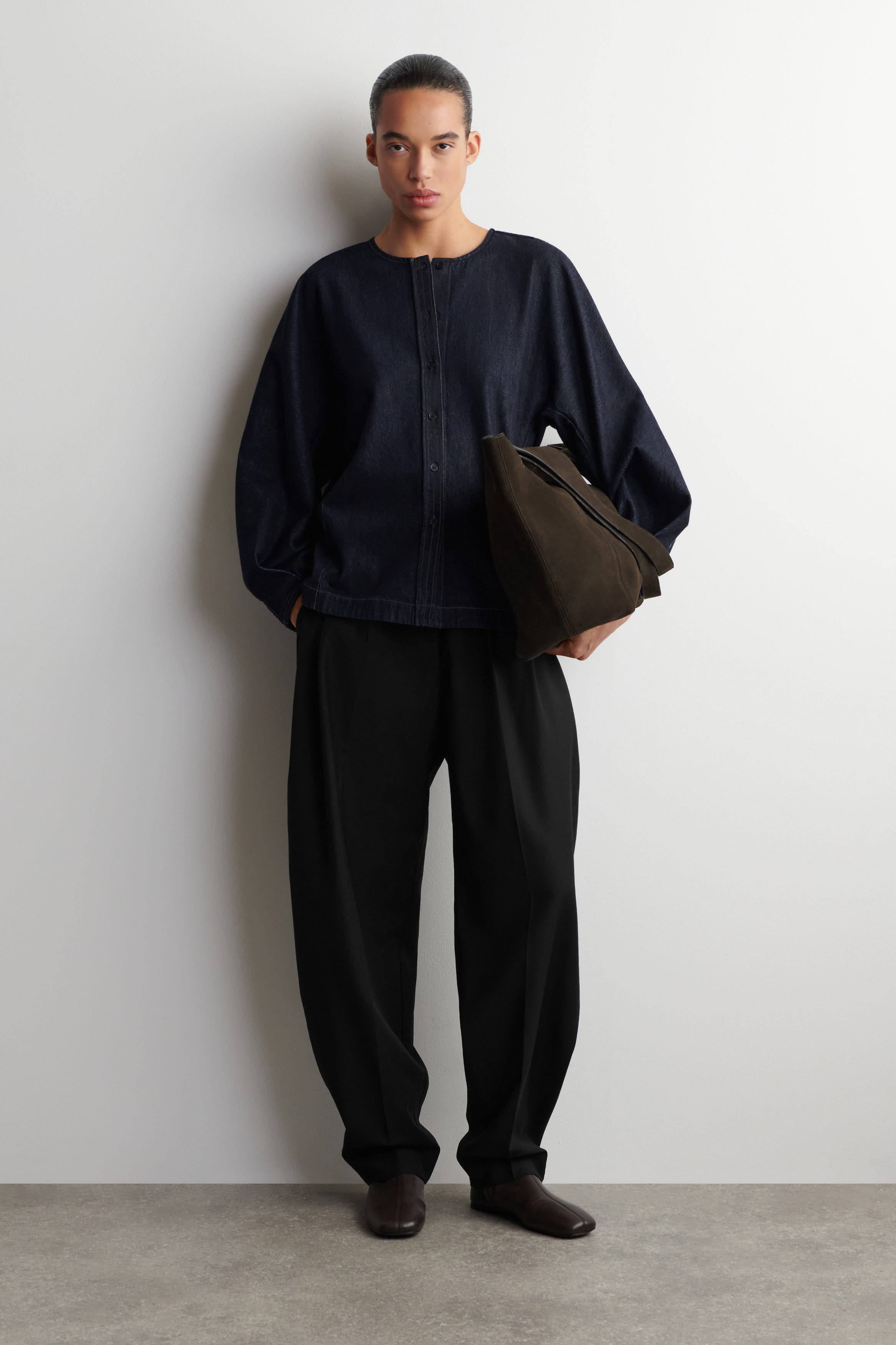 Rounded Denim Top - image 2