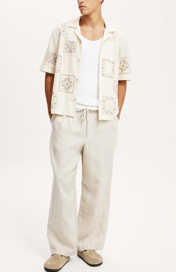 Men's Super Baggy Linen Pant