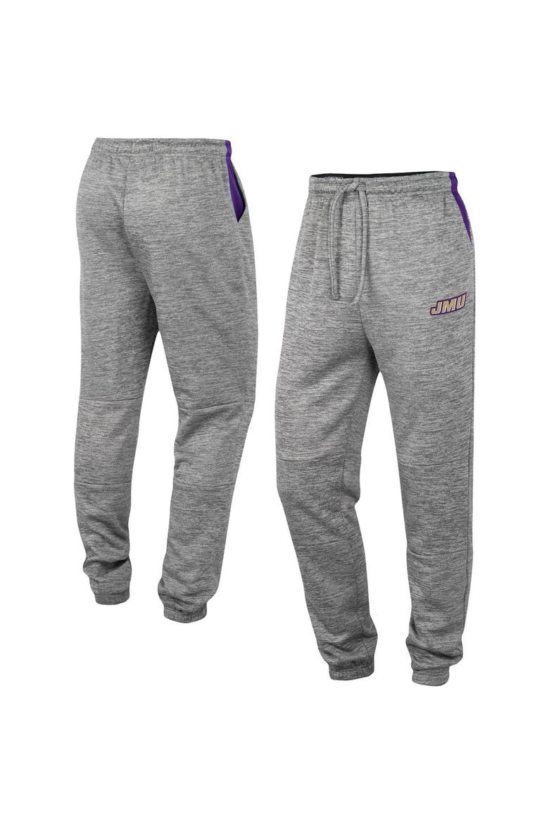 Men's Colosseum Gray James Madison Dukes Worlds to Conquer Sweatpants, Alternate, color, Gray