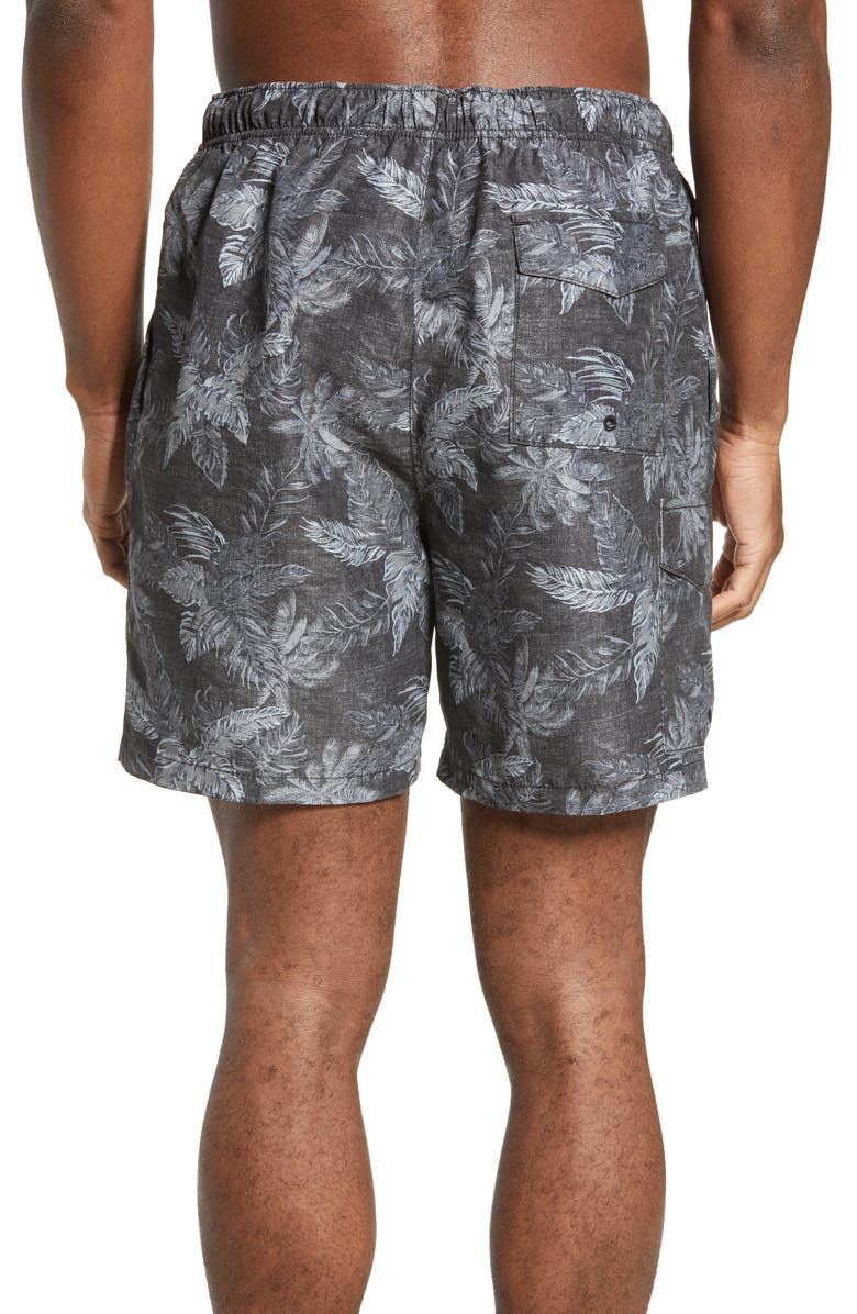 Tommy Bahama Naples Coast Faded Palms Classic Fit Swim Trunks, Alternate, color, 