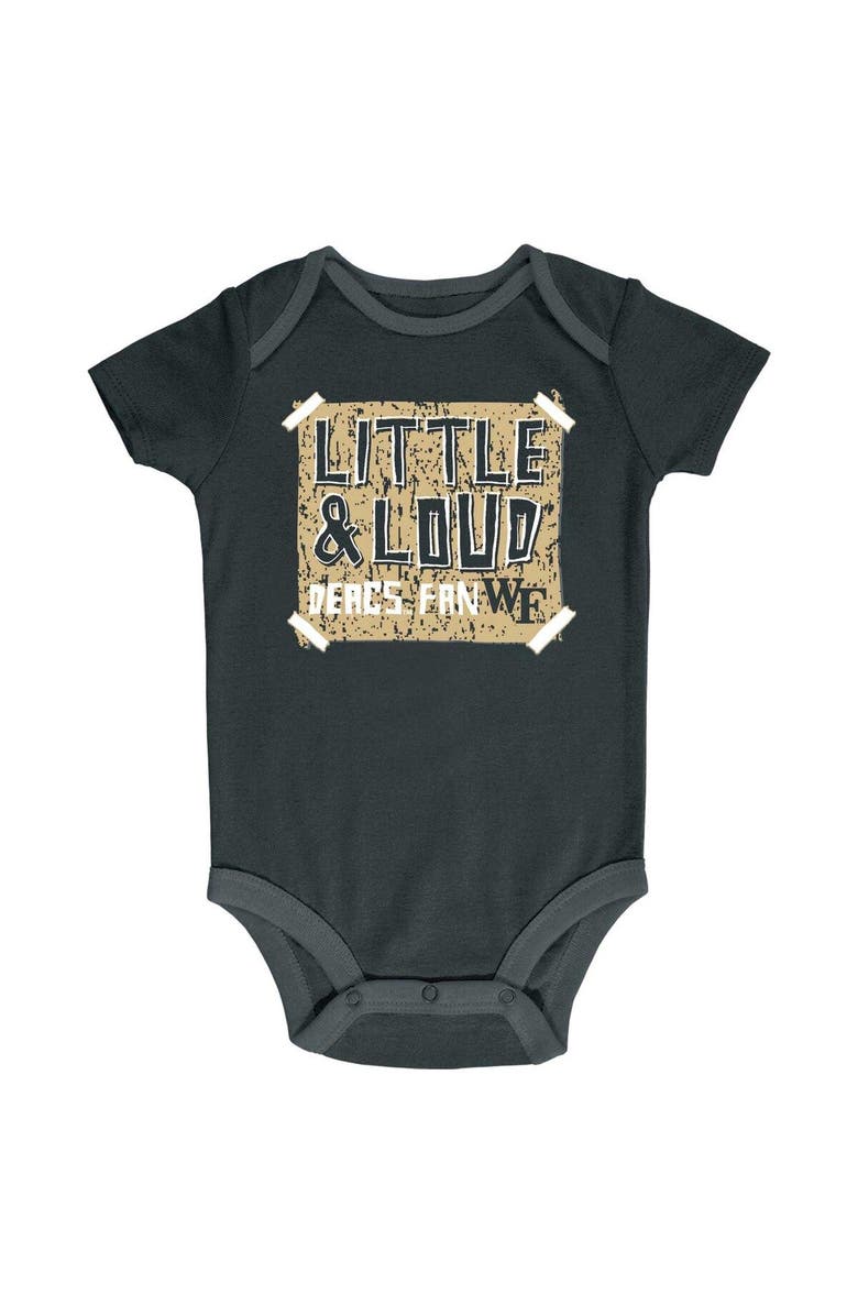 Champion Infant Champion Black/Gray/White Wake Forest Demon Deacons 3-Pack Bodysuit Set, Alternate, color, Black