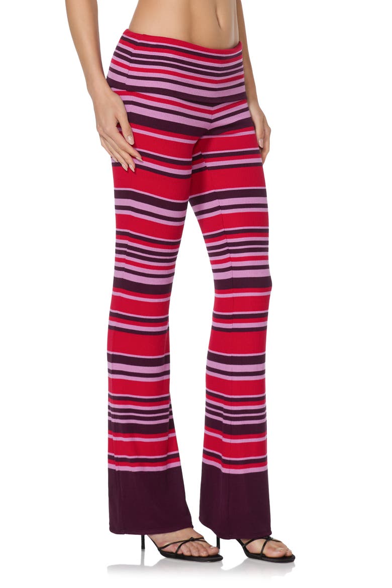 Tatiana Striped Low Rise Straight Leg Pants, Alternate, color, STRIPED KISS