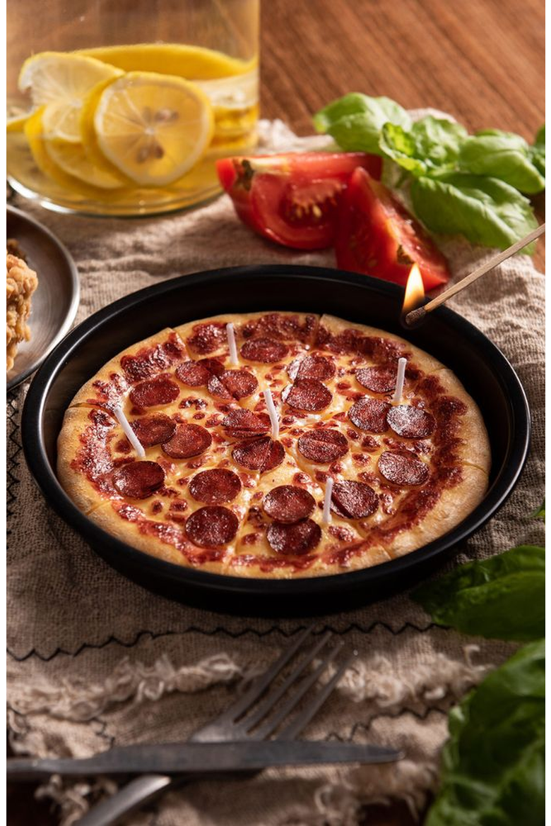 Pepperoni Pizza Candle, Alternate, color, Pepperoni Pizza