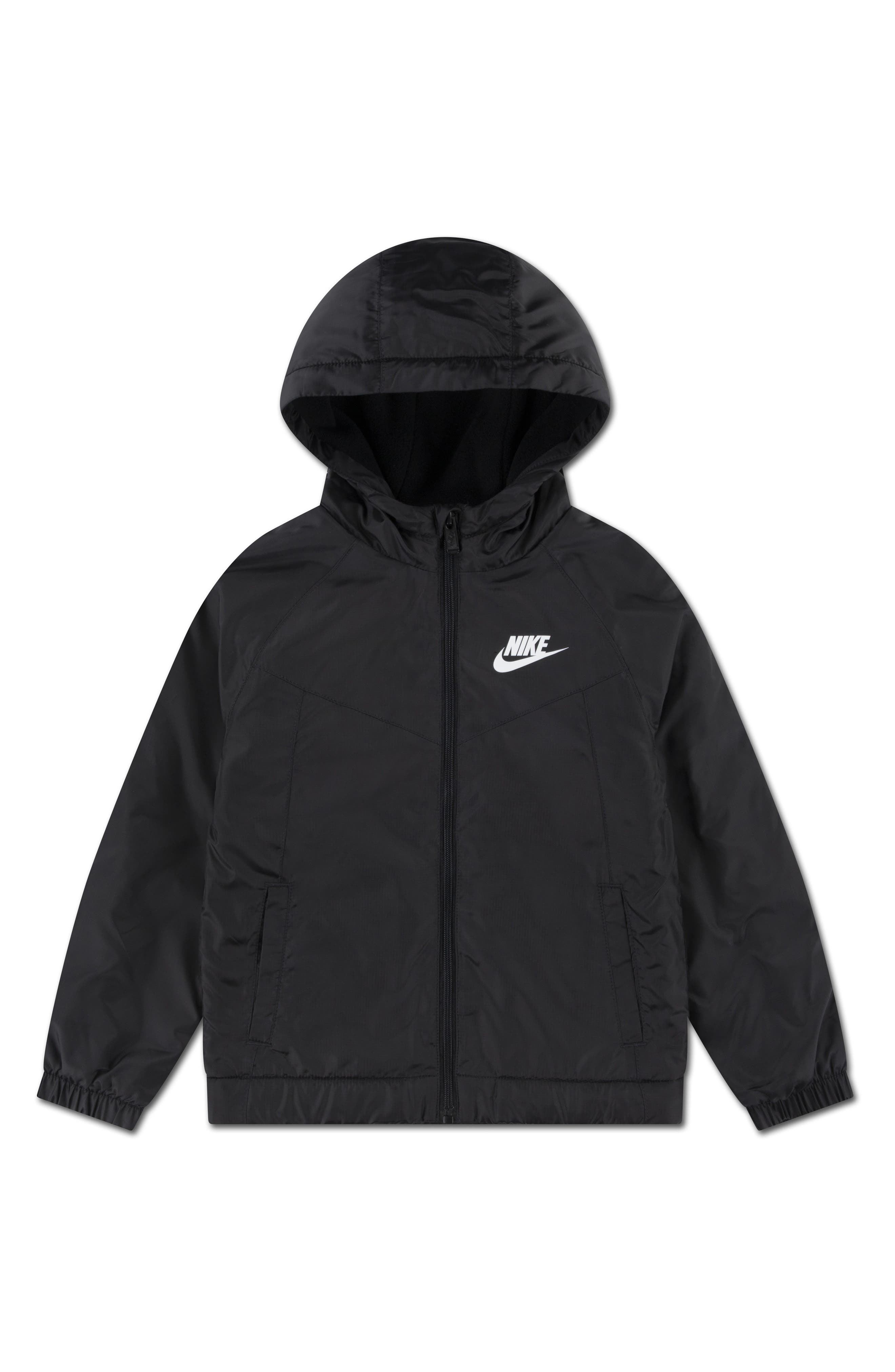 Kids' Camo Print Fleece Lined Windbreaker