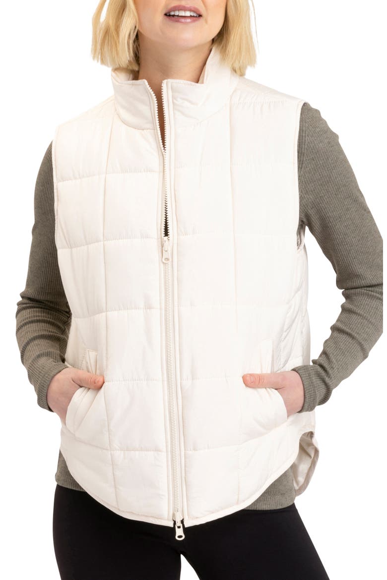 Aubri Packable Puffer Vest, Main, color, ASPEN