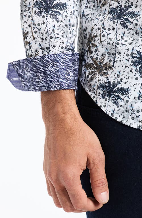 Robert Graham Xavier Cotton Button-up Shirt In Blue