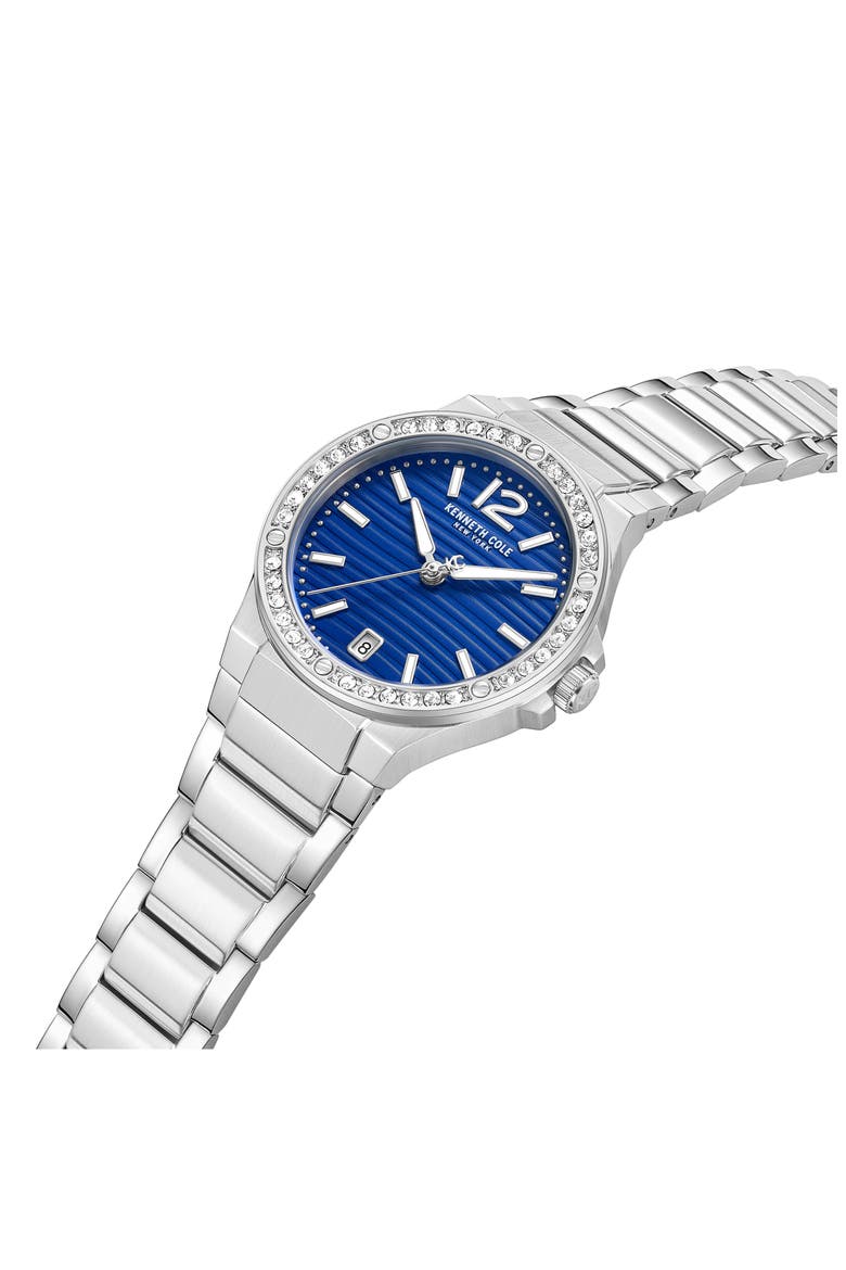 Glenville Bracelet Watch, 32mm, Alternate, color, SILVER